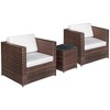 Resenkos Wicker Bistro Patio Set, Two Chairs And A Matching Outdoor Table, - 2 of 4
