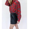 Women's Motivated With Plans Plaid Top Shirt - ee:some - image 2 of 4