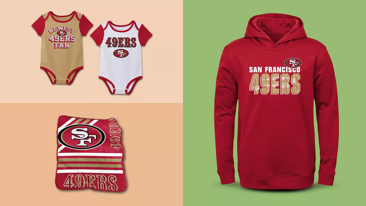 Nfl San Francisco 49ers Girls' Crop Hooded Sweatshirt : Target