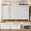 RoyalCraft Modern Fluted Design Dresser with 6 Drawers for Bedroom Storage, White - Chest Organizer Cabinet and Nightstand Furniture Set - 2 of 4
