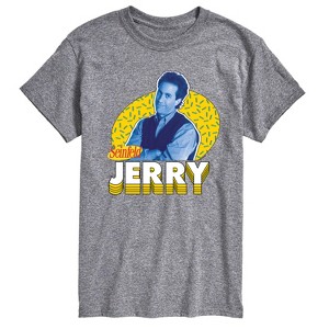 Men's Seinfeld Jerry Retro Short Sleeve Graphic T-Shirt - Athletic Heather - 4 X-Large - 1 of 4