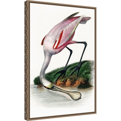 Small Nautical Crane Print on Canvas with Float Frame