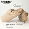 CUSHIONAIRE Hana Slip-On Buckle Clog with Cork Footbed +Memory Foam, Wide Widths Available - 4 of 4