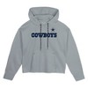 NFL Dallas Cowboys Girls' Cropped Hooded Sweatshirt - image 2 of 3