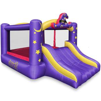 Cloud 9 Wizard Bounce House with Blower - Inflatable Bouncer with Slide and Large Jumping Area