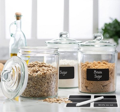 Le'raze Glass Spice Jars With Label Set, Bamboo Lids & Funnel - Kitchen  Airtight Storage Jars With Lids - Spices And Seasonings Sets Organizer :  Target