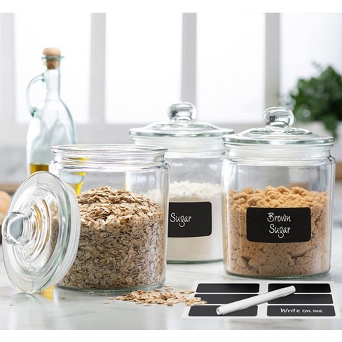 Le'raze Glass Spice Jars With Label Set, Bamboo Lids & Funnel - Kitchen  Airtight Storage Jars With Lids - Spices And Seasonings Sets Organizer :  Target