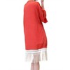 Women's Bohemian Crochet & Fringe Duster Jacket - KORI - 2 of 4