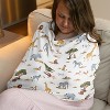 Sweet Jojo Designs Boy, Girl, Unisex/Gender Neutral 5-in-1 Multi Use Baby Nursing Cover Jungle Yellow Orange and White - 2 of 4