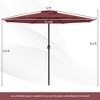 Costway 12 FT Patio Umbrella Outdoor Market Umbrella with Crank Handle 8 Sturdy Ribs Coffee/Beige/Red/Navy/Gray - 3 of 4