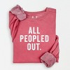 Simply Sage Market All Peopled Out Lightweight Garment Dyed Sweatshirt - 2 of 4