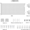 BabyBond Retractable Baby Gate for Stair and Doorway,33" Tall, 71" Wide,Hardware Mounting Kit - 2 of 4