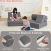 Bedroom 10 Pcs Modular Kids Play Couch, Soft Foam Toddler Couch w/ Ball Pit for Boys Girls, Convertible Child Sectional Sofa - 4 of 4