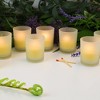 LumaBase Citronella Votive Candles in Frosted Glass Holders - Set of 12 - 2 of 4
