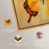 Art Remedy Golden Ochre Butterfly II Elegant Butterfly Wall Art Framed - 4 of 4