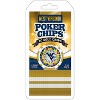 MasterPieces Casino Style 20 Piece 11.5 Gram Poker Chip Set NCAA West Virginia Mountaineers Gold Edition - 2 of 3