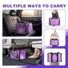 phiestina Cat Carrier, Detachable Pet Carrier, Airline Approved Foldable Expandable Travel Pet Bag, Soft Side Small Dog Cat Bed, Purple - 3 of 4