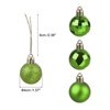 Unique Bargains Acrylic DIY Craft Party Christmas Tree Ornament Hanging Balls 1.57" 24 Pcs - 2 of 4