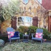 VisioGear Adirondack Chair, Folding Outdoor Chair with No Pins Needed, Patio Lawn Chair for Outside Deck Garden Backyard, Black, 31"*31"*37" - 3 of 4