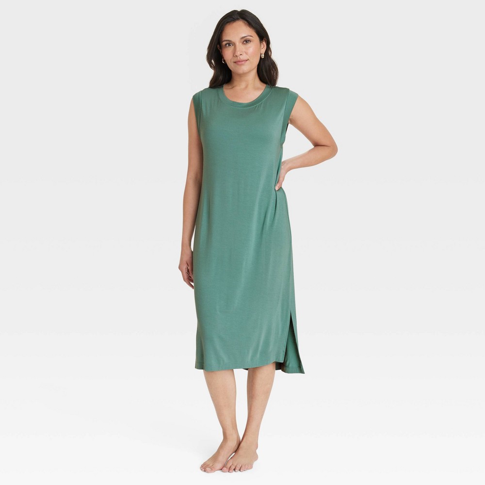 Photos - Other Textiles Women's Cloud Knit Tank Dress - Auden™ Green L