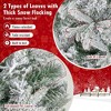Resenkos Medium Half-Wall Artificial Christmas Tree with 9 Modes - White/Green - 3 of 4