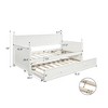 Twin Size Wood Daybed, Multifunctional Daybed, Bed Frame For Bedroom, Living Room, Boys & Girls Dual-use Daybed, No Box Spring Needed Sofa Bed - 3 of 4
