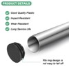 Unique Bargains Round Plastic Hole Plugs Patio Chairs Fences Metal Tubing Leg Cap Black - 2 of 4