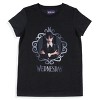 Wednesday Addams Girls' Striped Sleep Pajama Set Shorts and Shirt Black - 3 of 4