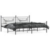 vidaXL Metal Bed Frame with Headboard and Footboard Black 76 in.x79.9 in. King - 3 of 4