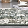 WhizMax Boho Washable Area Rugs Non-Slip Throw Rugs Vintage Carpet, Green - 4 of 4