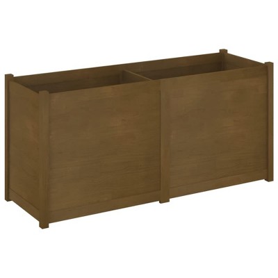 vidaXL Garden Planter Honey Brown 59.1"x19.7"x27.6" Solid Wood Pine