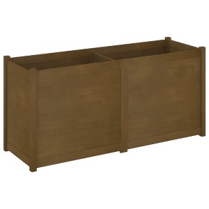 vidaXL Garden Planter Honey Brown 59.1"x19.7"x27.6" Solid Wood Pine - 1 of 4
