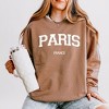 Simply Sage Market Women's Lightweight Garment Dyed Graphic Sweatshirt Paris France Varsity - 2 of 4