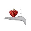 Old World Christmas Glass Blown Ornament for Christmas Tree, I Love You Heart - 3 of 4