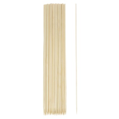 Unique Bargains Bamboo Barbecue Skewers Sticks Natural Wooden Cocktail Picks 200 Pcs
