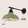 JONATHAN Y Wallace Farmhouse Industrial Indoor/Outdoor Iron LED Victorian Arm Outdoor Sconce - 3 of 4