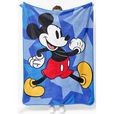 Jay Franco Disney Mickey Mouse Walk of Fame 60x90 Plush Large Throw ...