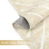 Modern Area Rug Farmhouse Geometric Lines Accent Rug Indoor Washable Rug - 4 of 4