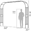 Garden Arch, Assemble Freely Multiple Sizes Metal Arch for Various Climbing Plant Roses Vines Wedding & Event Garden Arch Bridal Party Decoration - 3 of 4