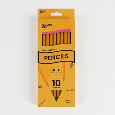 #2 Pre-Sharpened Pencils, Pack of 10 (80 Packs)