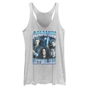 Womens Star Wars Anakin Skywalker Collage Racerback Tank - 1 of 4