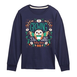 Boys' - Pokémon - Rowlet Growing Your Wings Takes Time Long Sleeve Graphic T-Shirt - 1 of 3