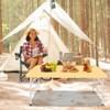 Okak 4/6/8FT Portable Outdoor Dining Table with Foldable Design, Easy-Carry Picnic Table with Sturdy Tabletop and Handle, Outdoor Table - 4 of 4