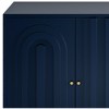 Chery Life Modern Gray Lacquered 4 Door Wooden Cabinet, Buffet Cabinet Storage Cabinet for Living Room, Entryway, Office, Kitchen, Dining Room - 3 of 4