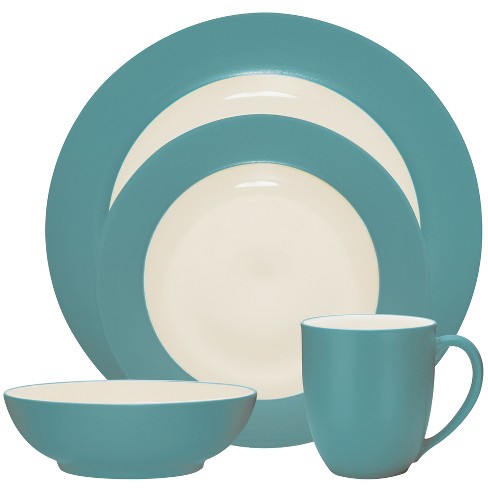 Noritake Colorwave Turquoise 4-piece Rim Place Setting : Target