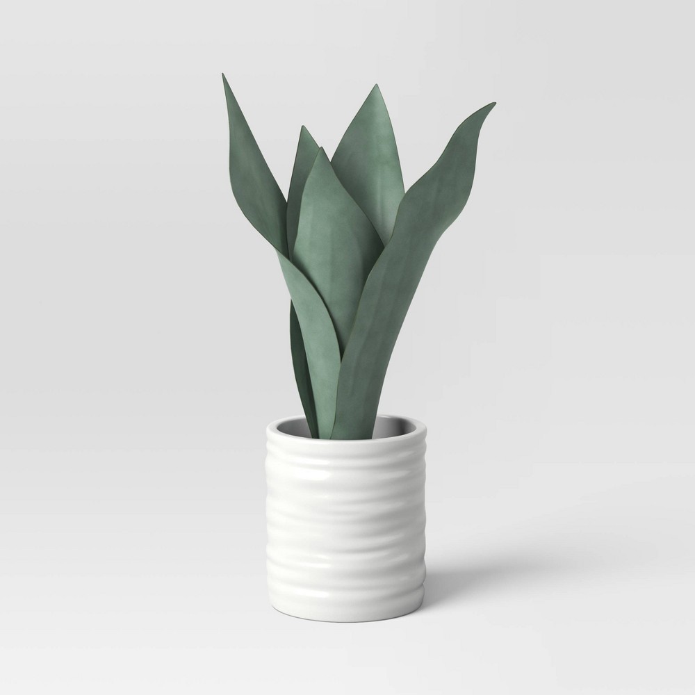 Small Artificial Snake Plant in Pot - Threshold™