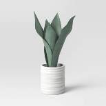 Small Artificial Snake Plant in Pot - Threshold™