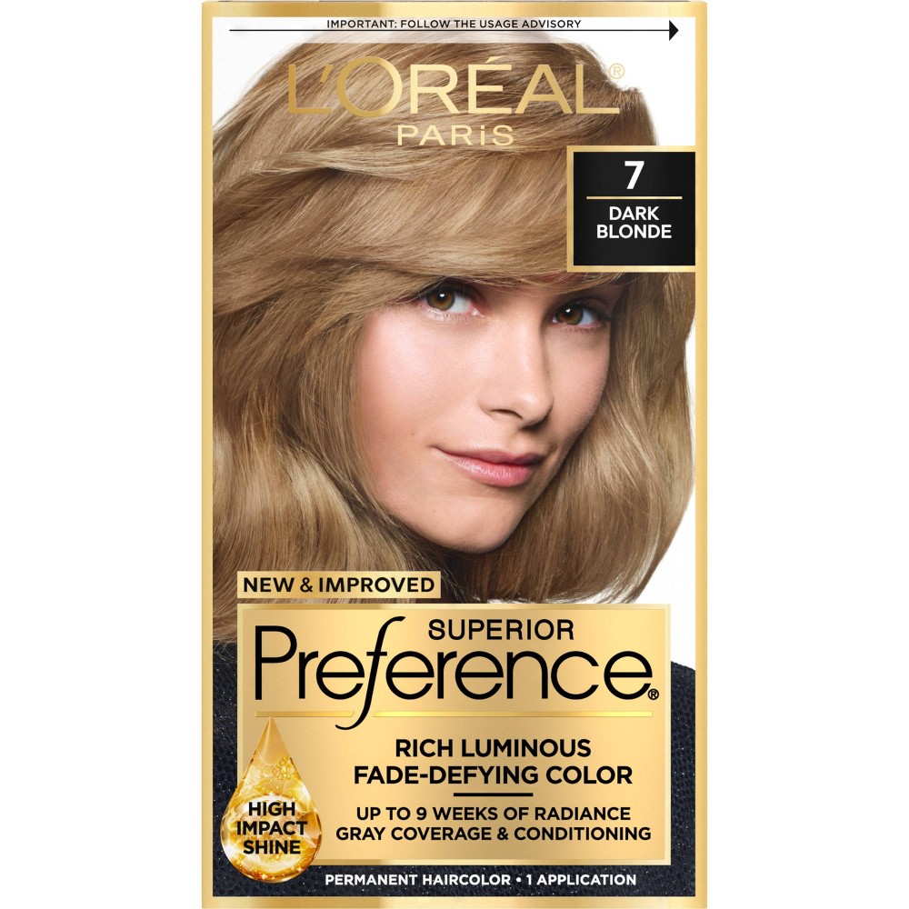 Photos - Hair Dye LOreal L'Oreal Paris Superior Preference Fade-Defying Color + Shine System - 6.5 