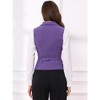 INSPIRE CHIC Women's Lapel Collar Dressy Versatile Racerback Waistcoat Suit Vest - 4 of 4