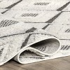 Nuloom Nerissa High/Low Diamond Tasseled Indoor Area Rug 5x7, Beige - 4 of 4
